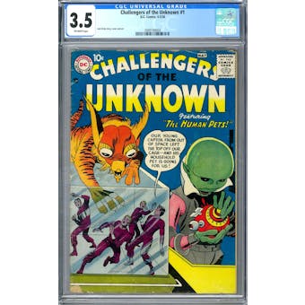 Challengers of the Unknown #1 CGC 3.5 (OW) *2089189004*