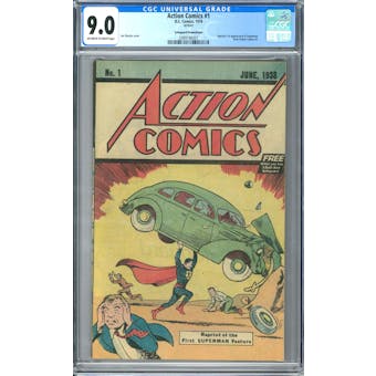 Action Comics #1 CGC 9.0 (OW-W) *2089190001* Mystery2020Series6 - (Hit Parade Inventory)
