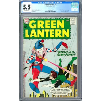 Green Lantern #1 CGC 5.5 (OW) *2089192002* JusticeLeague2020Series2 - (Hit Parade Inventory)