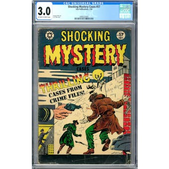 Shocking Mystery Cases #57 CGC 3.0 (OW-W) *2089322005*