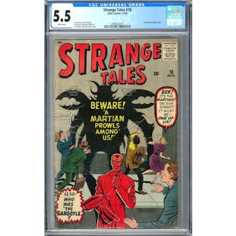 Strange Tales #78 CGC 5.5 (W) *2089322010*