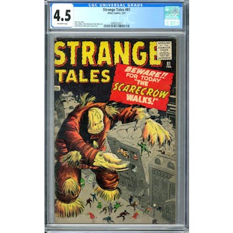 Strange Tales #81 CGC 4.5 (OW) *2089322011*