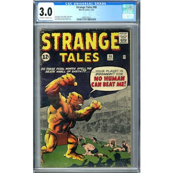 Strange Tales #98 CGC 3.0 (OW-W) *2089322014*