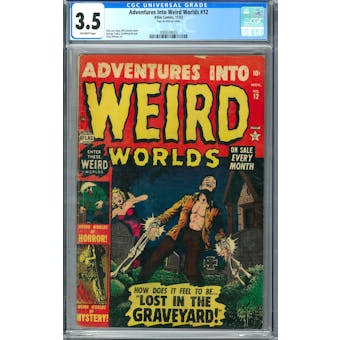 Adventures Into Weird Worlds #12 CGC 3.5 (OW) *2089334003*