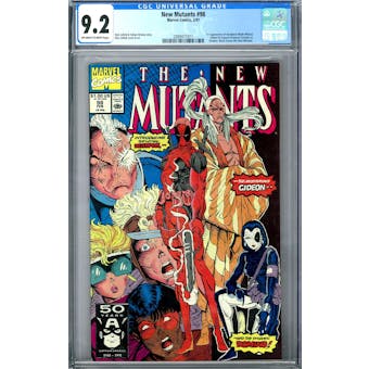 New Mutants #98 CGC 9.2 (OW-W) *2089471011* Mystery2020Series11 - (Hit Parade Inventory)