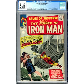 Tales of Suspense #53 CGC 5.5 (OW-W) *2089612010* Mystery2020Series13 - (Hit Parade Inventory)