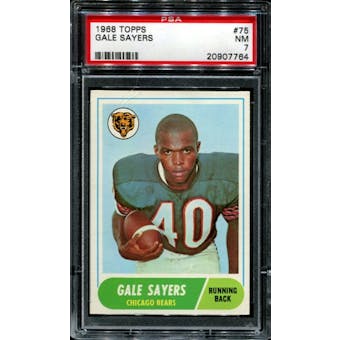 1968 Topps Football #75 Gale Sayers PSA 7 (NM) *7764