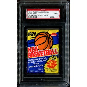 1988/89 Fleer Basketball Wax Pack PSA 9 (MINT)