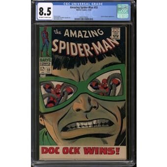Amazing Spider-Man #55 CGC 8.5 (OW-W) *2093153002*