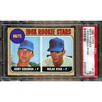 1968 Topps Baseball #177 Nolan Ryan Rookie PSA 5 (EX) *4291