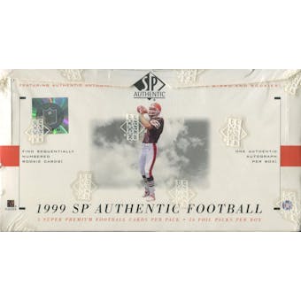 1999 Upper Deck SP Authentic Football Hobby Box