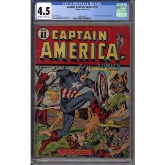 Captain America Comics #11 CGC 4.5 (C-OW) *2095665002*