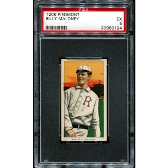 1909-11 T206 Piedmont Billy Maloney PSA 5 (EX) *0124