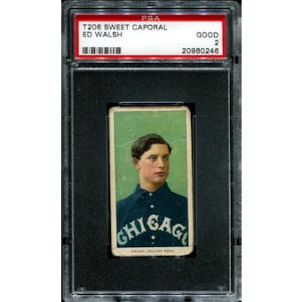 1909-11 T206 Sweet Caporal Ed Walsh PSA 2 (GOOD) *0246