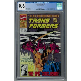 Transformers #80 CGC 9.6 (W) *2096166002* Transformers - (Hit Parade Inventory)