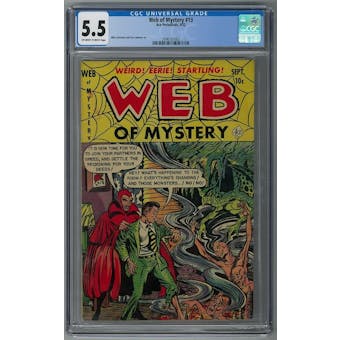 Web of Mystery #13 CGC 5.5 (OW-W) *2096167003*