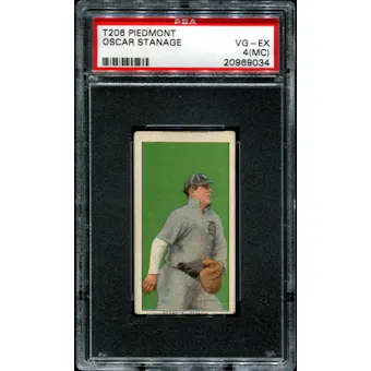 1909-11 T206 Piedmont Oscar Stanage PSA 4 (VG-EX) (MC) *9034
