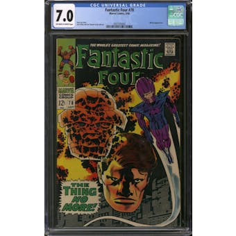Fantastic Four #78 CGC 7.0 (OW-W) *2097335002*