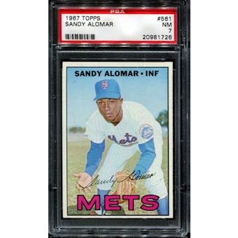 1967 Topps Baseball #561 Sandy Alomar PSA 7 (NM) *1726