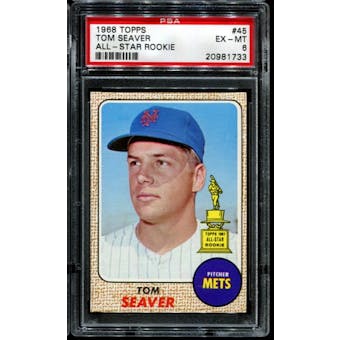 1968 Topps Baseball #45 Tom Seaver PSA 6 (EX-MT) *1733