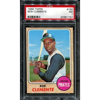 1968 Topps Baseball #150 Roberto Clemente PSA 7 (NM) *1737