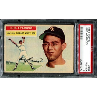 1956 Topps Baseball #292 Luis Aparicio Rookie PSA 4 (VG-EX) *1777