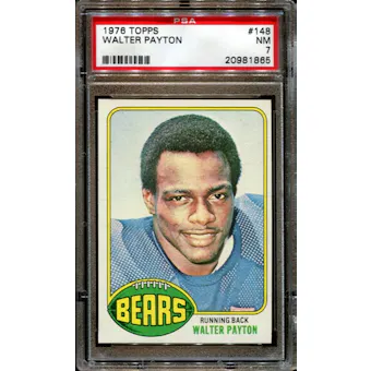 1976 Topps Football #148 Walter Payton PSA 7 (NM) *1865