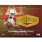 2020 Panini Plates and Patches Football Hobby 12-Box Case