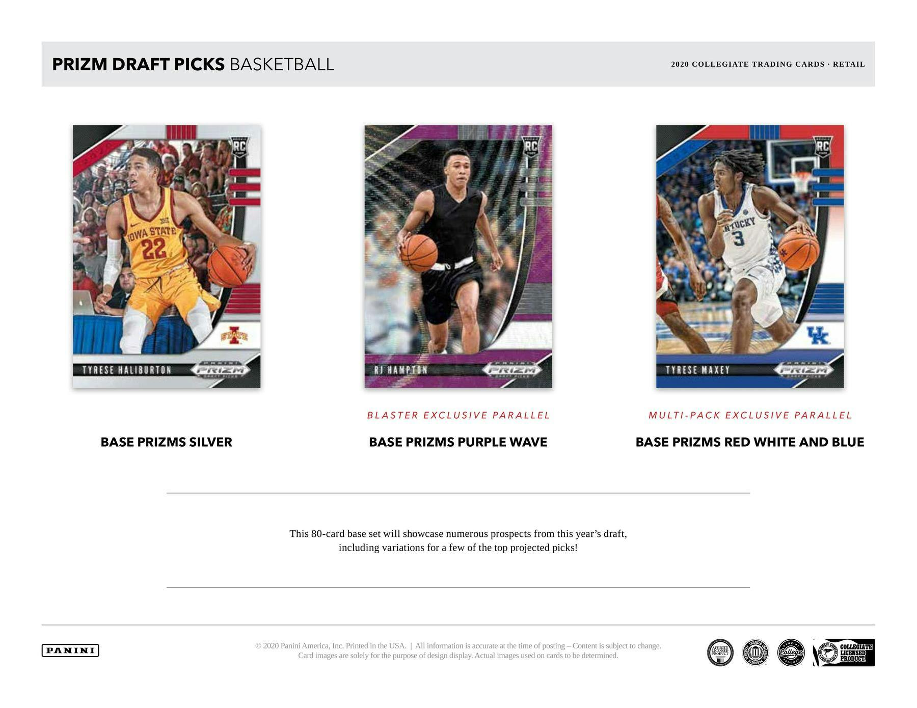 2020/21 Panini Prizm Draft Picks Basketball 7Pack Blaster Box DA