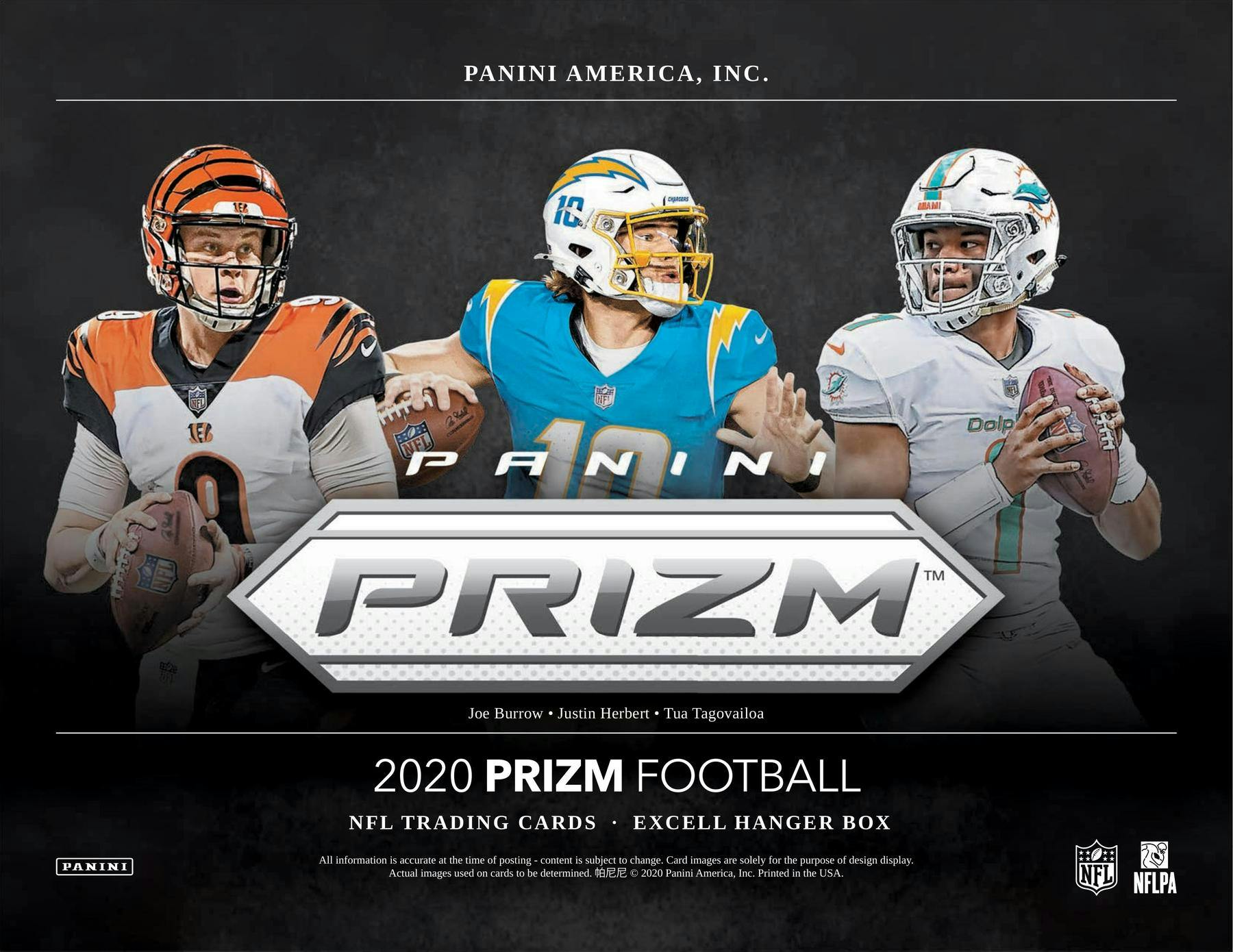 2020 Panini Prizm Football Hanger 10-Card Box (Light Blue Prizms