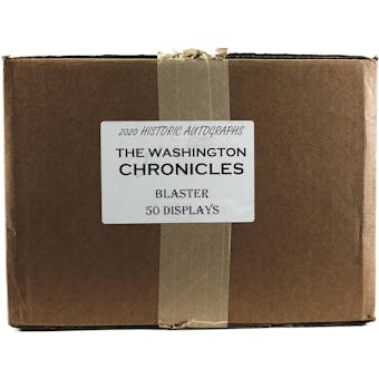 2022 Historic Autographs The Washington Chronicles Blaster 50-Box Case