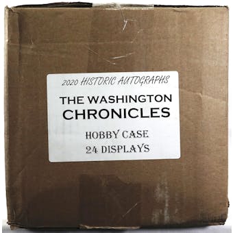 2022 Historic Autographs The Washington Chronicles Hobby 24-Box Case