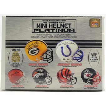 2020 TriStar Hidden Treasures Autographed Mini Helmet Platinum Series 2 Football Hobby Box