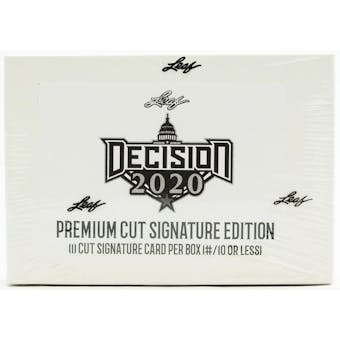 Leaf Decision 2020 Premium Cut Signature Edition Hobby Box