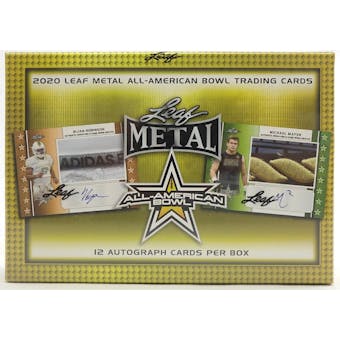 2020 Leaf Metal All-American Football Jumbo Box