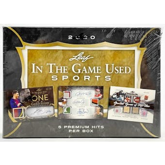 2020 Leaf In The Game Used Sports Hobby Box