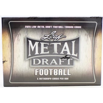 2020 Leaf Metal Draft Football Hobby Box