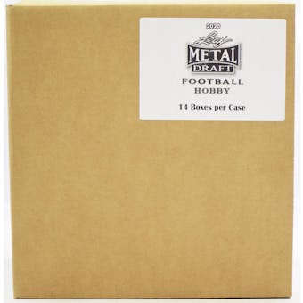 2020 Leaf Metal Draft Football Hobby 14-Box Case