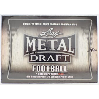 2020 Leaf Metal Draft Football Hobby Jumbo Box
