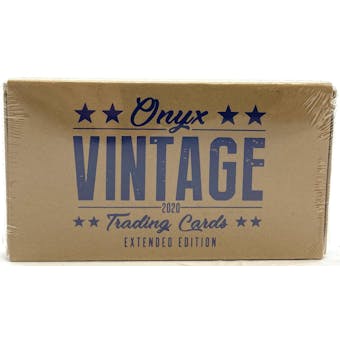 2020 Onyx Vintage Extended Series Baseball Hobby Box (Lot of 3)