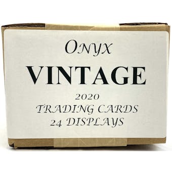 2020 Onyx Vintage Extended Series Baseball Hobby 24-Box Case