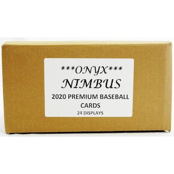2020 Onyx Nimbus Baseball Hobby 24-Box Case