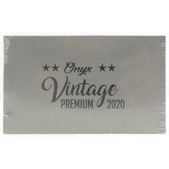2020 Onyx Vintage Premium Baseball Hobby Box