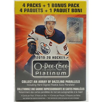 2019/20 Upper Deck O-Pee-Chee Platinum Hockey 5-Pack Blaster Box