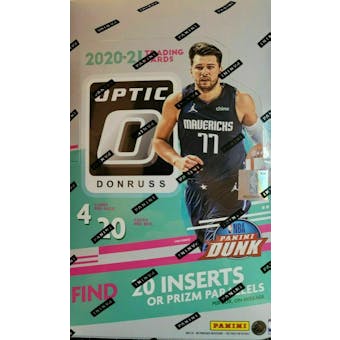 2020/21 Panini Donruss Optic Basketball Retail 20-Pack Box (Checkerboard Prizms!)