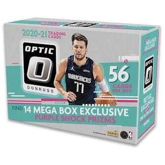 2020/21 Panini Donruss Optic Basketball Mega 56-Card Box (Purple Shock Prizms!)