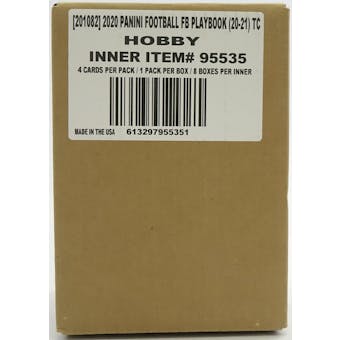 2020 Panini Playbook Football Hobby 8-Box Case