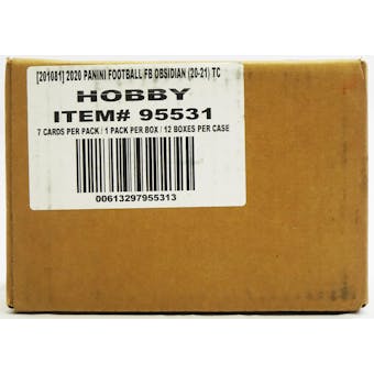 2020 Panini Obsidian Football Hobby 12-Box Case