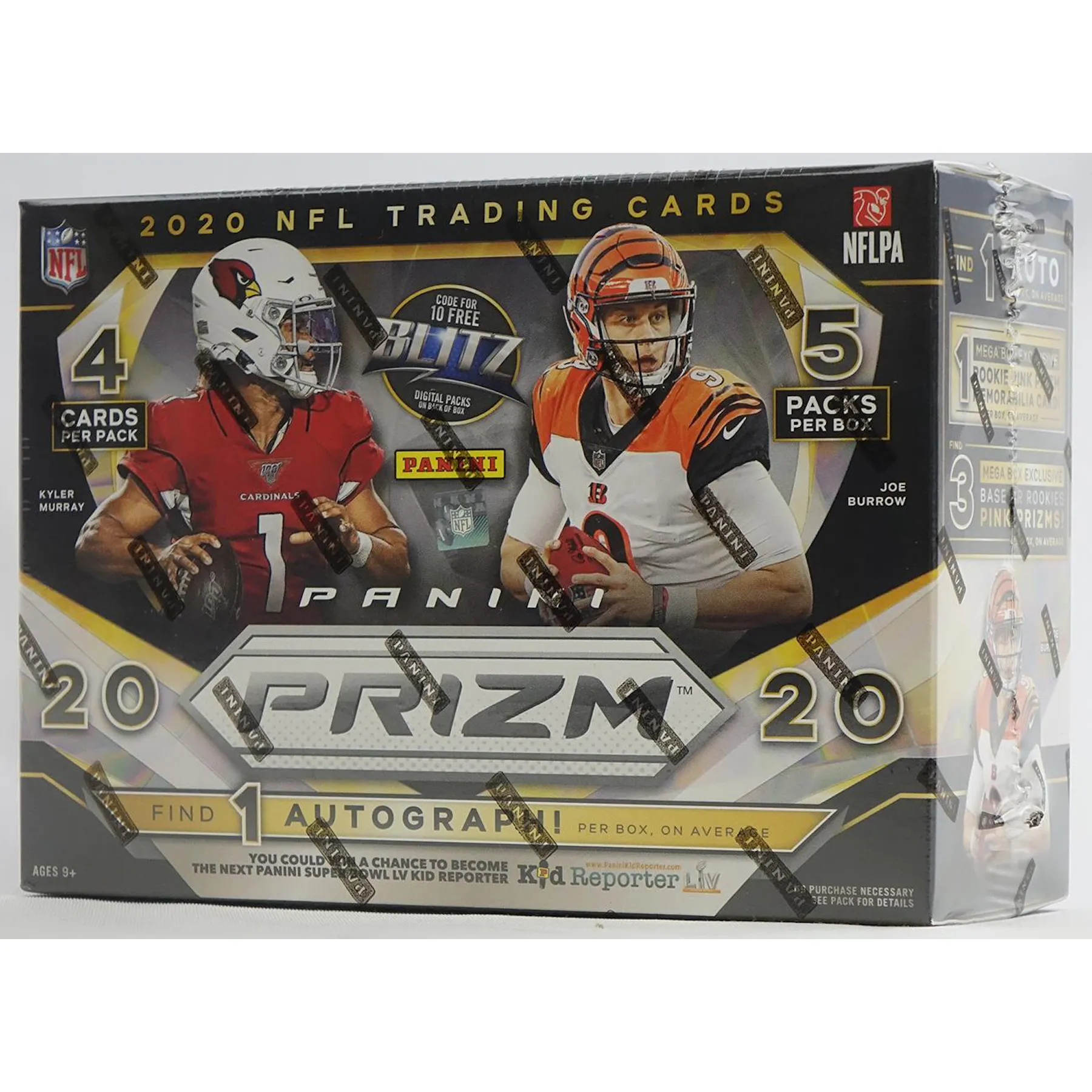 2020 panini prizm football mega box (20 cards) (pink prizms) da card world 2020 panini prizm football