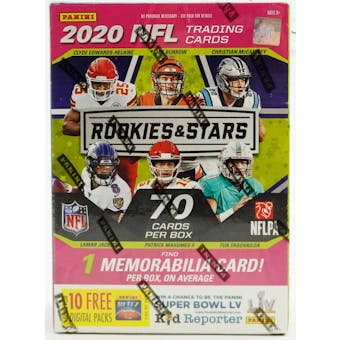 2020 Panini Rookies & Stars Football 7-Pack Blaster Box